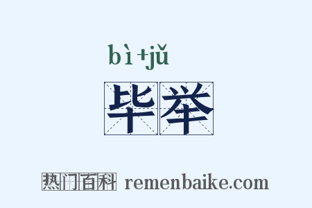 毕举是什么意思的图片